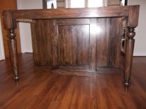 Heirloom Stained Kitchen Island, Custom Built 3 small