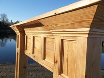 Antique Heart Pine Mantel Surround 4 small