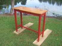 Heirloom Red Painted Foyer Table 2 small