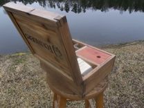 Hand Dovetailed, Antique Pine, Whiskey Bottle Box 3 small
