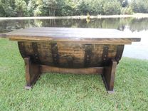 Whiskey / Bourbon Barrel Coffee Table 4 small