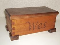 Small Dovetail Box With Hinged Lid 2 small