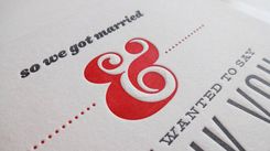 Letterpress Printed Wedding Thank-You Cards 1 small