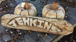 Personalized Signs, Handmade Gift, Personalized Gifts, Farmhouse Decor, Chainsaw Carving 6 small