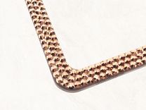 Rose Gold European Crystal Bling License Plate Frame Bedazzled Crystallized Vanity Car Metallic 2 small