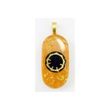 Amber Orange "Key2forgiveness" Pendant 1 small