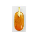 Amber Orange "Key2forgiveness" Pendant 2 small
