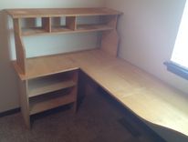 Birch Plywood Desk No Hardware Required For Assembly 3 small