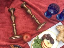 Bronze Cast Or Metal Fabricated Candlestick Holders Or Home Decor 6 small