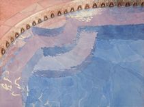 Swimming Pool Watercolor Paintings 2 small