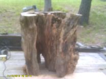 200 Year Old Pine Knot Dining Table Pedestal 3 small