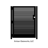 Artistic Metal Gate - Modern - Bar - Decorative Steel Panel - Custom Gate 4 small