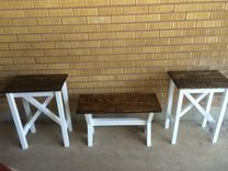 Rustic End Tables 4 small