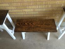 Cross Legged Bench With White Base 3 small