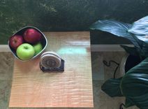 Side End Table Cherry & Flame Maple 3 small