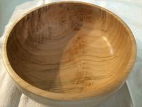 Beautiful Highly Figured Maple Burl Hand Turned Bowl 3 small