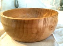 Beautiful Highly Figured Maple Burl Hand Turned Bowl 1 small