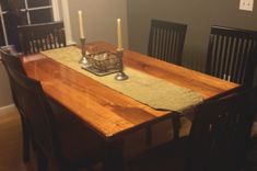 Cherry Dining Table For Seating 6 People 1 small