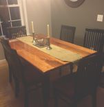 Cherry Dining Table For Seating 6 People 2 small