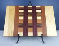 Maple, Walnut, Purpleheart & Cherry Cutting Board 2 small