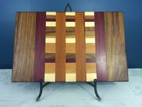 Maple, Walnut, Purpleheart & Cherry Cutting Board 3 small