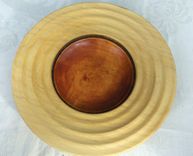 One Of A Kind Hand Turned, Magic Bowl Within A Bowl Maple Wood Art Bowl 3 small