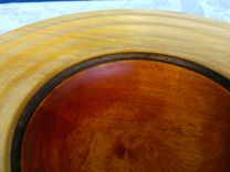 One Of A Kind Hand Turned, Magic Bowl Within A Bowl Maple Wood Art Bowl 2 small