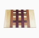 Maple, Walnut, Purpleheart & Cherry Cutting Board 1 small