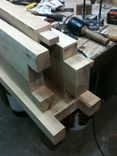 Reproduction Hand Hewn Casework (Antique Windows) 1 small