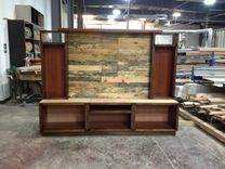 Custom Entertainment Center With Pallet Wood 2 small