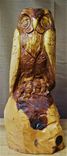 Native Red Cedar Hoot Owl Sculpture 1 small