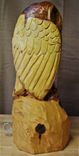 Native Red Cedar Hoot Owl Sculpture 4 small