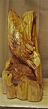 Native Red Cedar Diving Eagle Bust 2 small