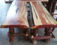 Rustic Cedar Benches 3 small