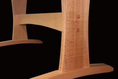 Sugar Pine Trestle Table 6 small