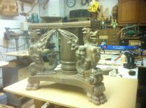 Hand Carved Gargoyle Table 2 small