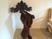 Hand Carved Lion Chair 6 small
