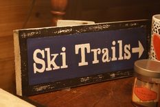 Ski Trails Rustic Sign 2 small