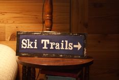 Ski Trails Rustic Sign 3 small