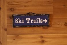 Ski Trails Rustic Sign 4 small