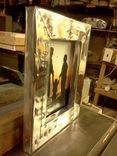 Polished Aero Style Restoration Hardware Style Hand Built Aluminum Covered 2 small