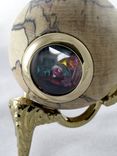 Spalted Maple Wooden Egg Kaleidoscope With Stand 4 small