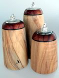 Handmade Home Decor Wooden Oil Lamp Candles Ambrosia Maple And Koa 1 small