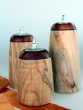 Handmade Home Decor Wooden Oil Lamp Candles Ambrosia Maple And Koa 5 small