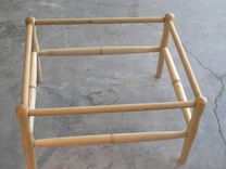 Maple Bench With Woven Seagrass Seat 2 small