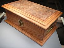 Custom Made To Order Poker Case - Coffee Bean And Elm Burl 3 small