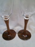 Koa And Crystal Wedding Toasting Flutes 1 small