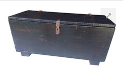 Coffee Table/Chest - Re-Purposed From Vintage Shipping Box 1 small