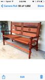 Handcarved Floral Motif Park & Garden Bench 3 small