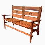 Handcarved Floral Motif Park & Garden Bench 1 small